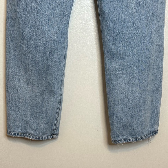 🩵 AGOLDE Criss Cross Front Upsized High Rise Light Medium Wash Jeans 22 - Picture 8 of 16